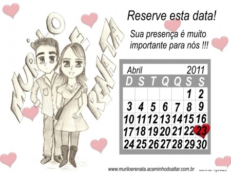 LEMBRETE CONVIDADO CASAMENTO